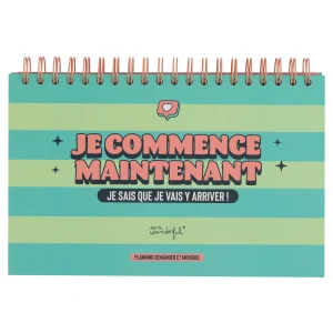 Planning semainier et mensuel - Je commence maintenant. Je sais que je vais y arriver !