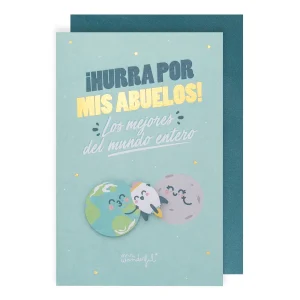 Postal - ¡Hurra por mis abuelos! Los mejores del mundo entero