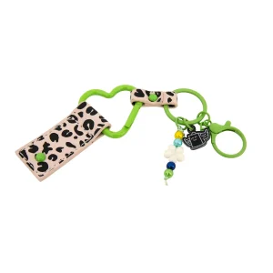 Llavero con charms - Animal print topos