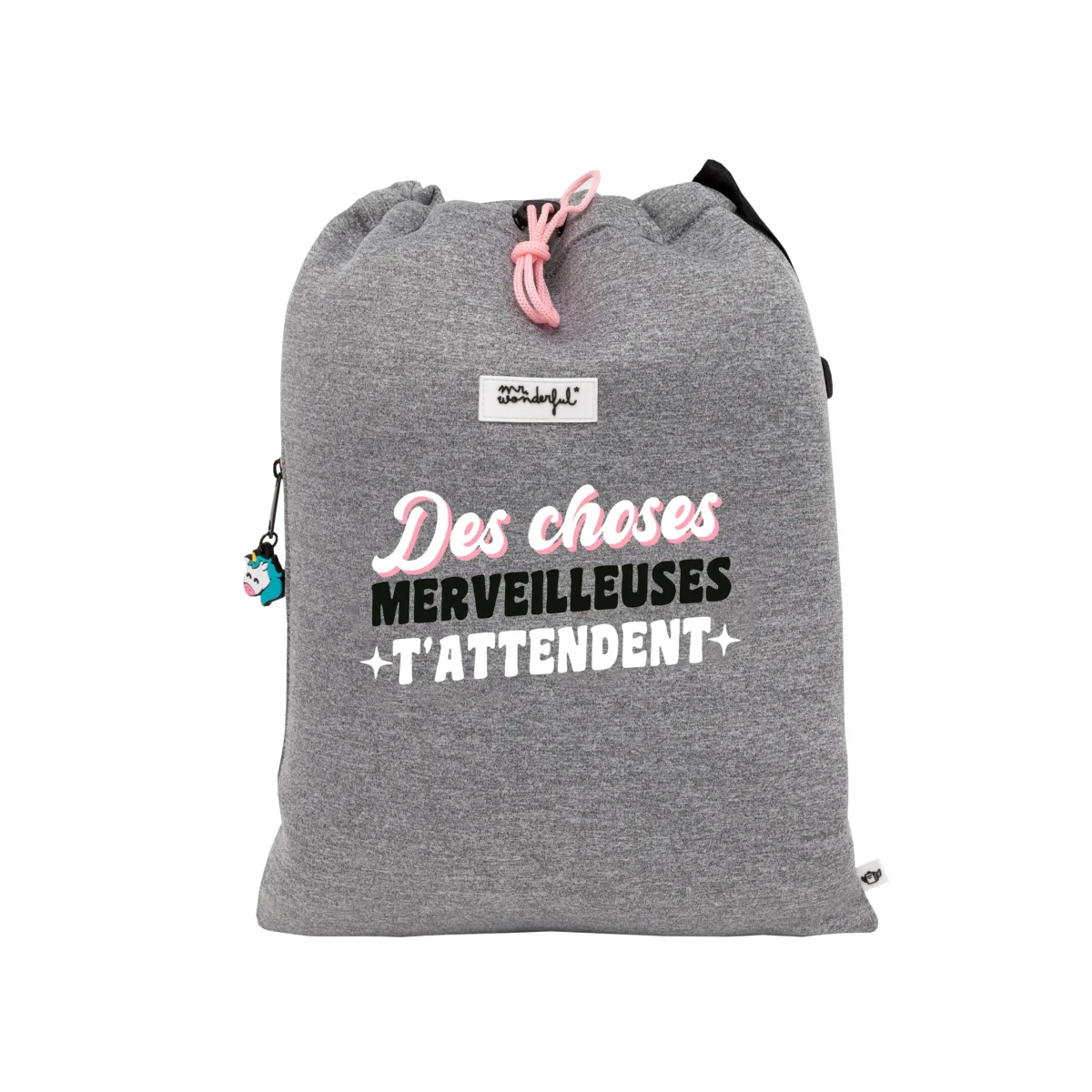 Sac avec cordon de serrage Wonder Licorne - Des choses merveilleuses t'attendent - Image 8