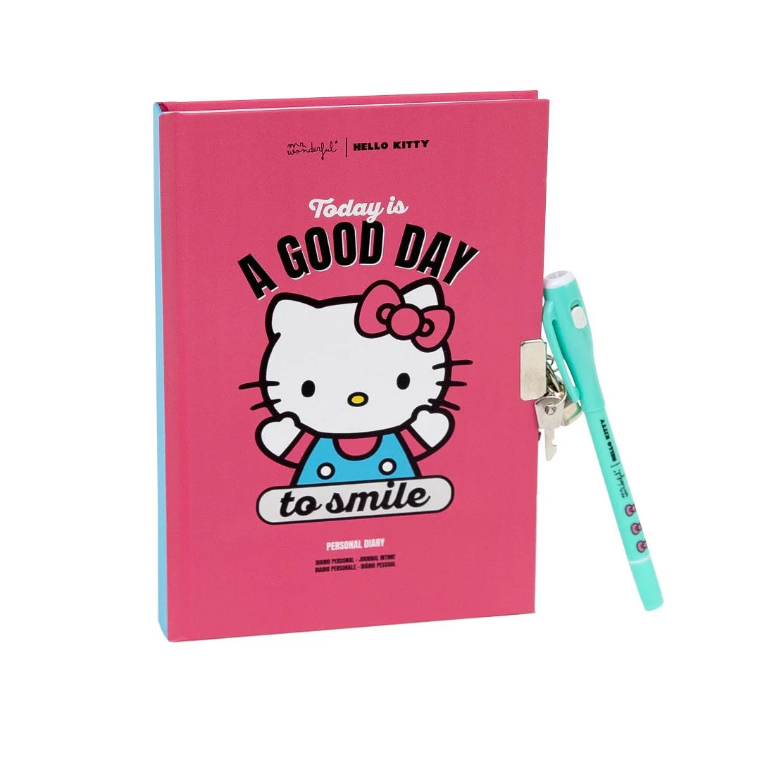 Diario personal + boli con tinta normal e invisible Hello Kitty - Today is a good day to smile - Image 2