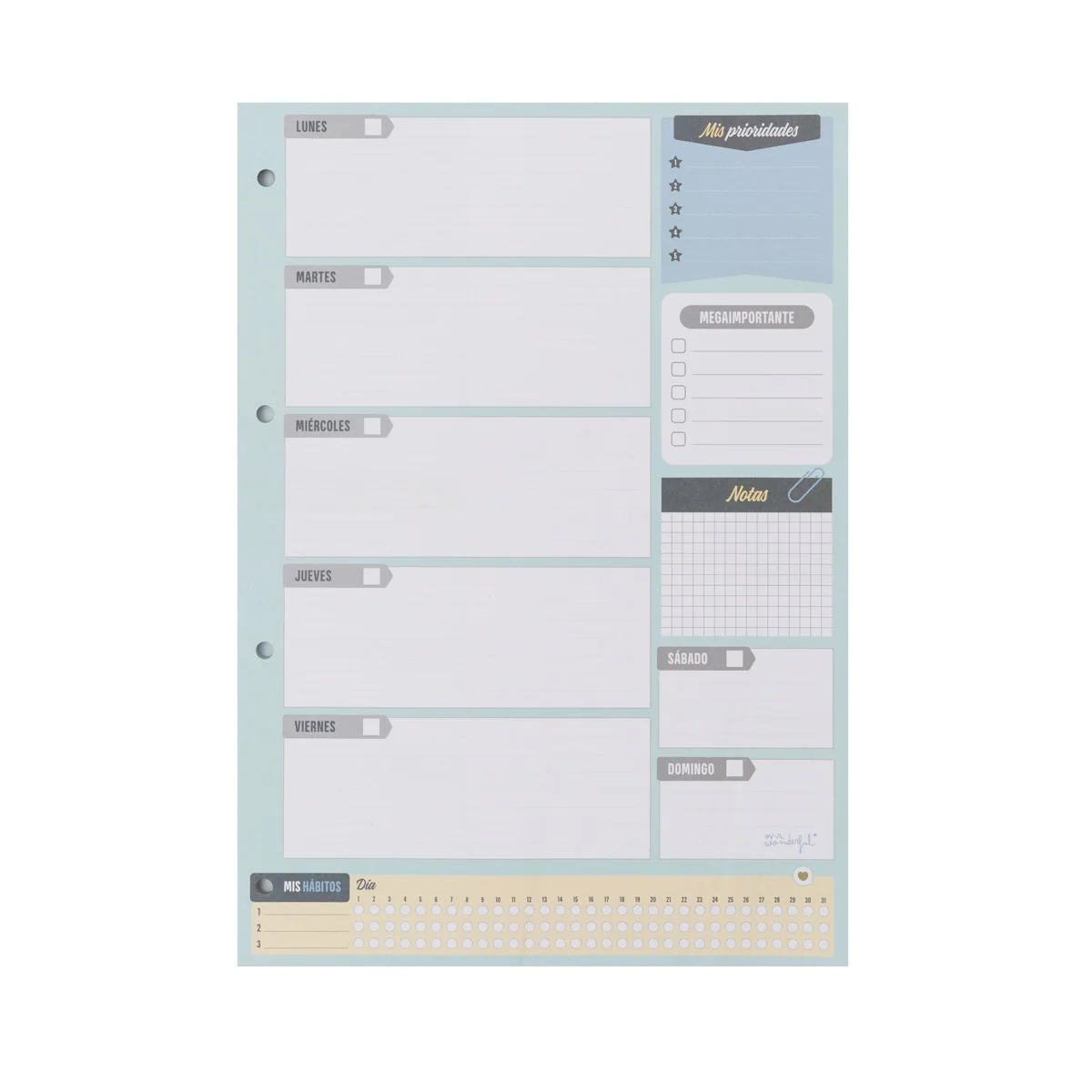 Organizador para semanas muy bien aprovechadas - Image 2