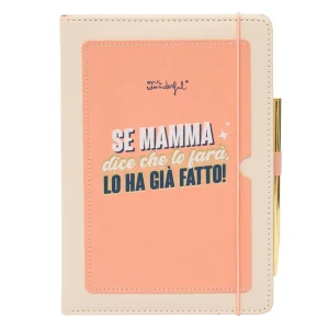 Quaderno con tasca + penna - Se mamma dice che lo farà, lo ha già fatto!