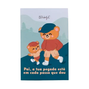 Postal - Pai, a tua pegada está em cada passo que dou