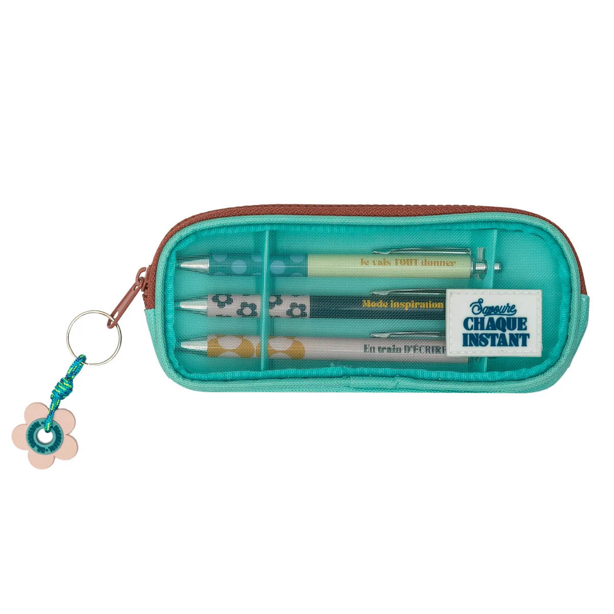Trousse avec 3 stylos - Savoure chaque instant - Image 3
