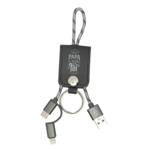 Porte-clés avec chargeur de téléphone - Papa, tu as tout pour toi