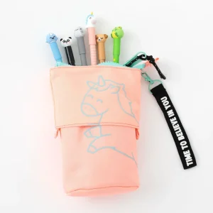 Set de 6 bolis borrables Bo-Bo + estuche extensible rosa - Time to believe in you