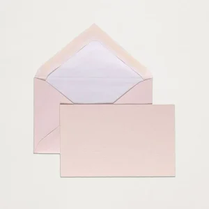 Conjunto cartões vergé cor-de-rosa