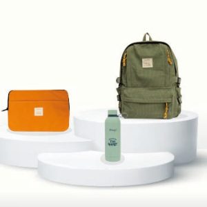 Pack Lifestyle - Mochila + funda de portátil + botella térmica