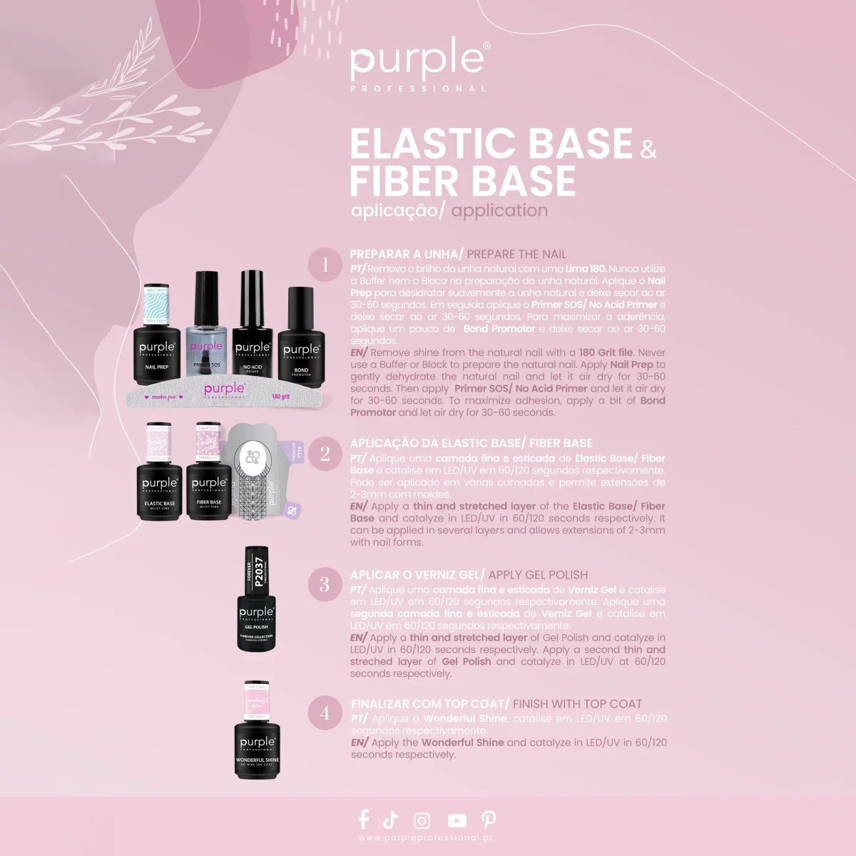 Fiber Base Milky Beige - Purple - Image 7