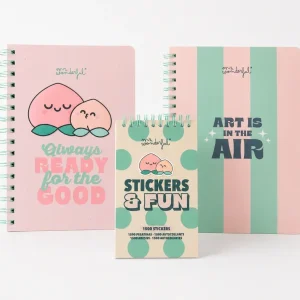 Pack BTS - Art is in the air libreta melocotón