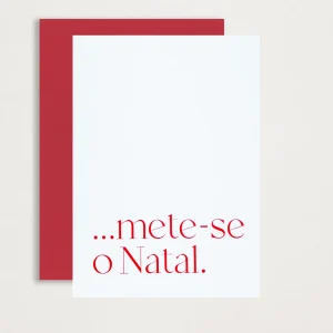Cartão Mete-se o Natal