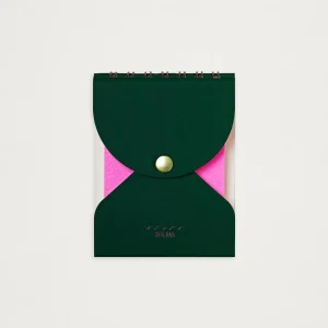 Bloco argolas verde com bolsa