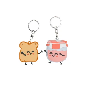 Set de 2 llaveros - Tostada y mermelada