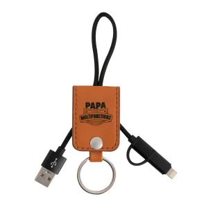 Porte-clés avec chargeur de téléphone - Papa multifonctions