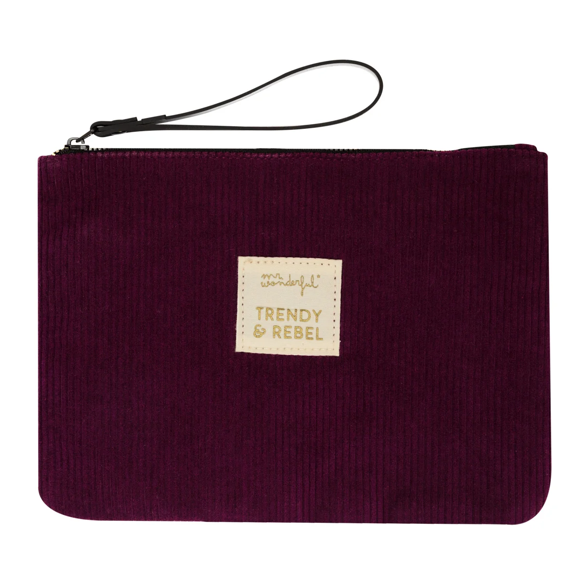 Wristlet corduroy purple - Trendy & rebel. - Image 2