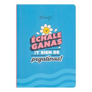 Libreta con notas adhesivas y pegatinas - Échale ganas ¡y bien de pegatinas!