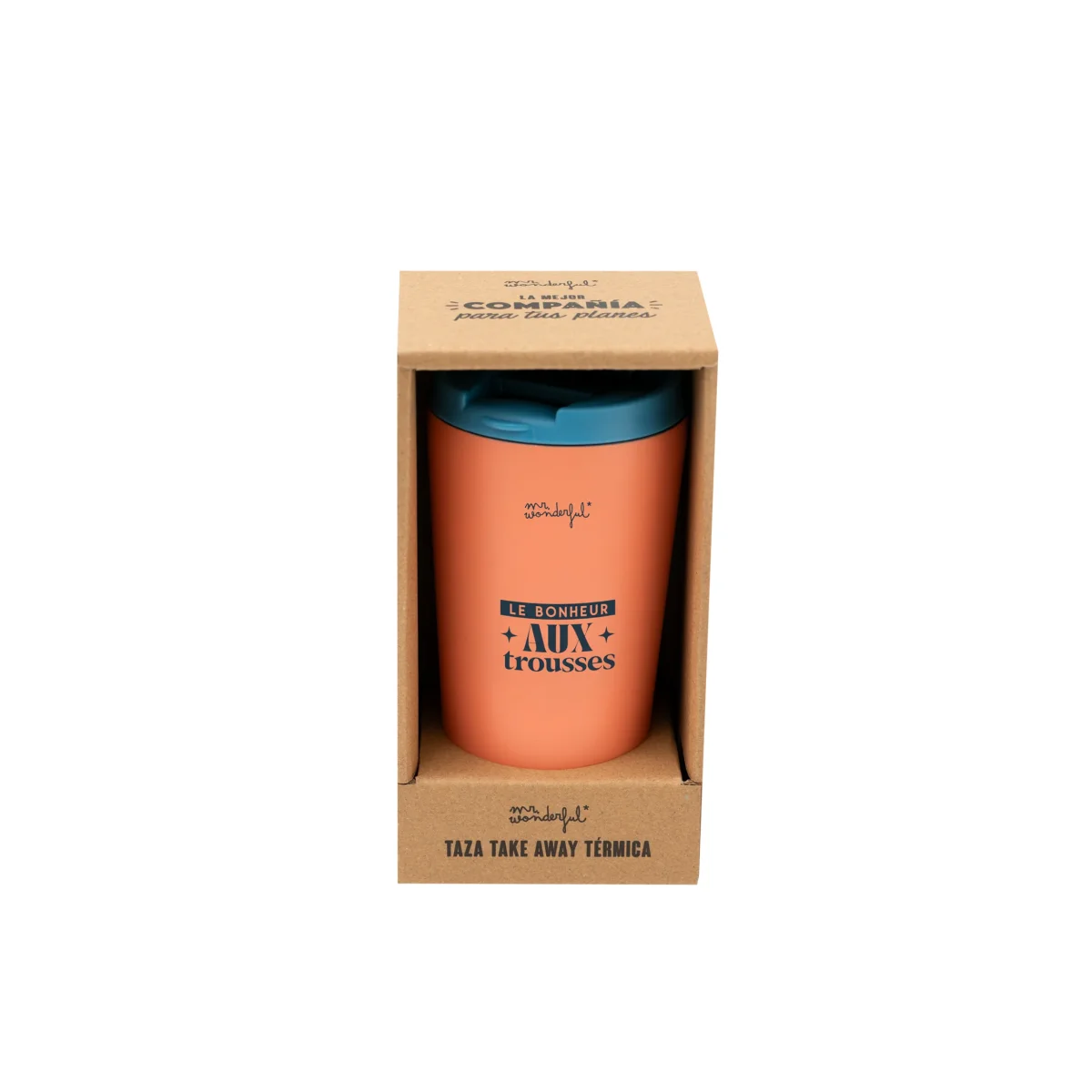 Mug take away thermique - Le bonheur aux trousses