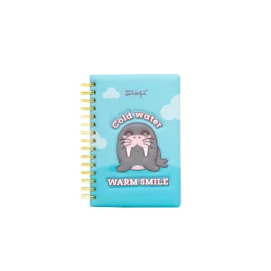 Cuaderno A5 con cubierta con efecto 3D Morsa - Cold water, warm smile