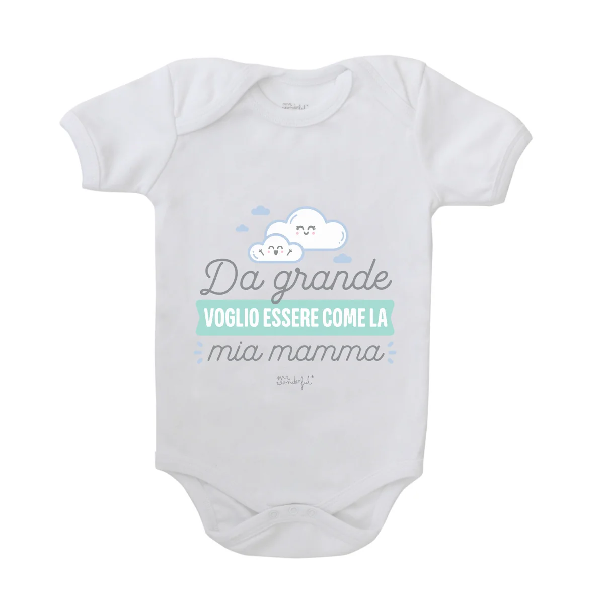 Body per neonato taglia 3-6 - Da grande voglio essere come la mia mamma - Image 2