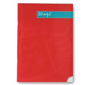 Libreta A4 roja 48 hojas - Pautada