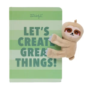 Libreta A5 con peluche perezoso - Let’s create great things!