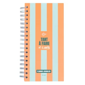 Planning journalier orange - Tant à faire et à vivre