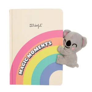 Libreta con peluche y cierre magnético koala - Magic moments