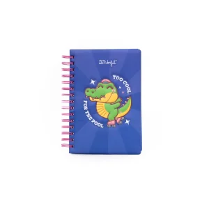 Libreta A5 con portada con volumen Cocodrilo - Too cool for the pool