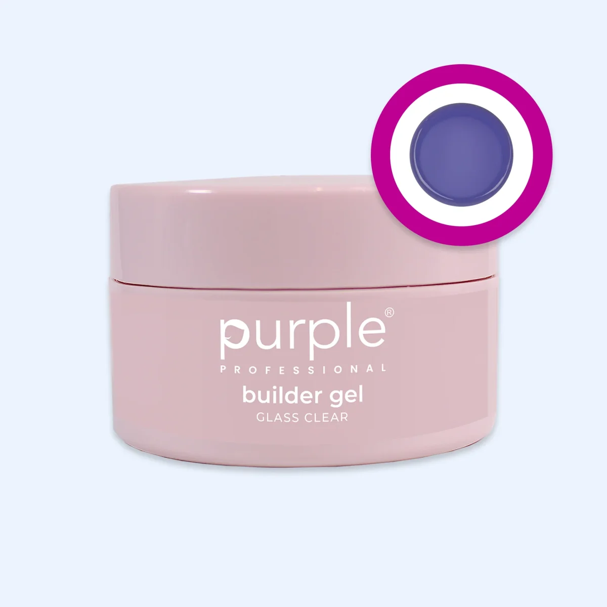 Gel Builder Glass Clear - Purple - Image 3