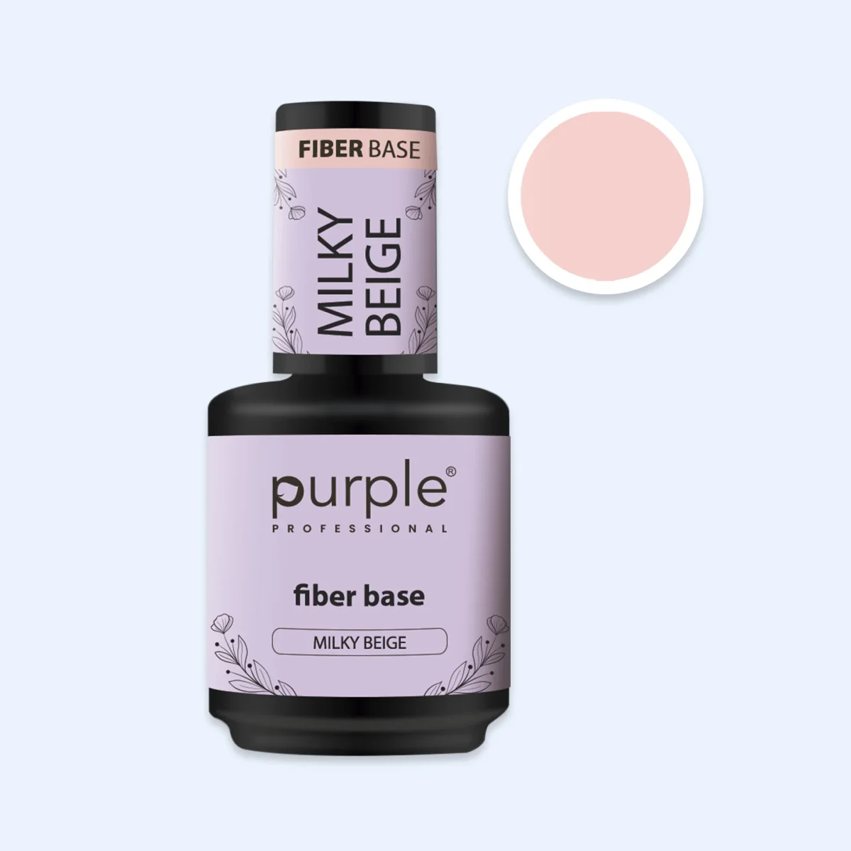 Fiber Base Milky Beige - Purple