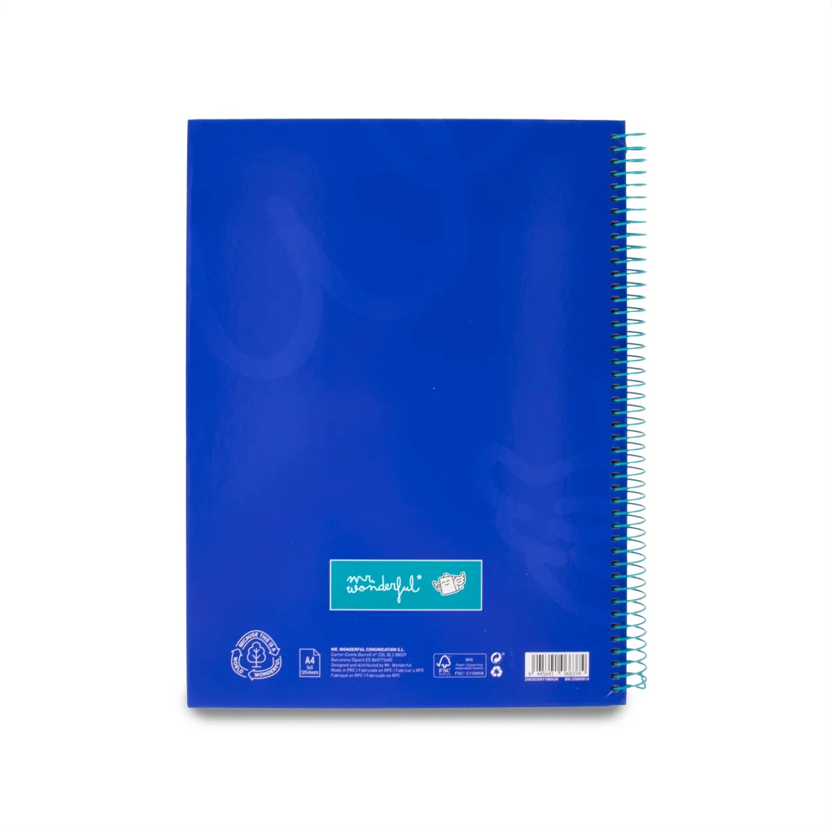 Libreta A4 azul 120 hojas - Cuadriculada y microperforada - Image 6