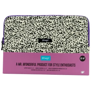 Funda de portátil 13-14" - Animal print topos