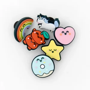 Charms - Arcoíris, unicornio, corazón, estrella, rosquilla y cerezas