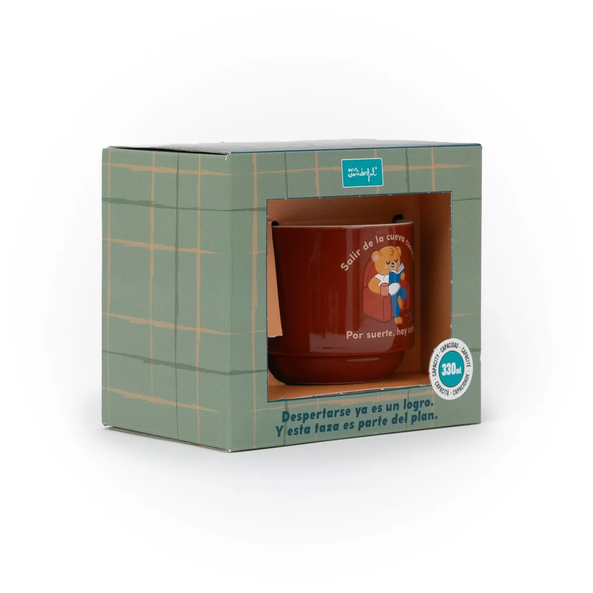 Taza apilable - Salir de la cueva cuesta. Por suerte, hay café. - Image 3